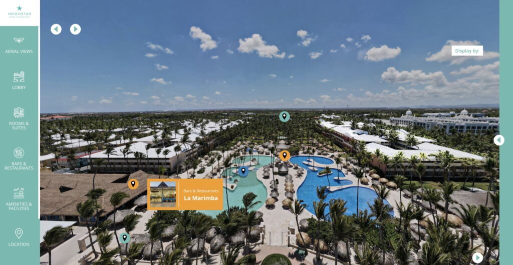 Selling Technology by FirstView for Iberostar Dominican Republic - Aerial View Virtual Tour